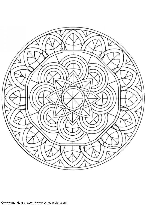 mandala-1602p Målarbild mandala-1602p