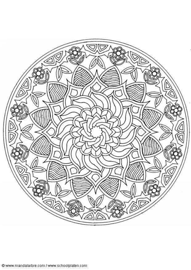 mandala-1602q Målarbild mandala-1602q