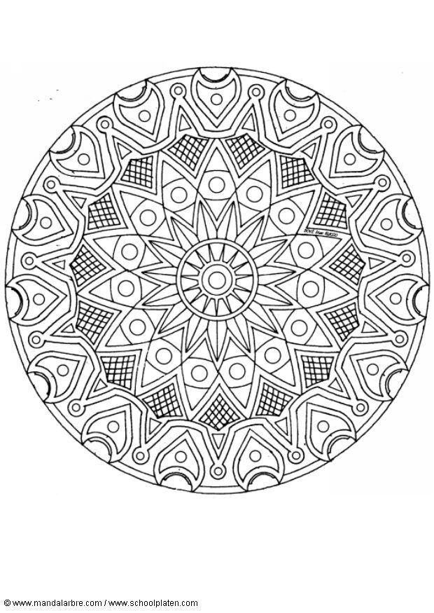 mandala-1702d Målarbild mandala-1702d