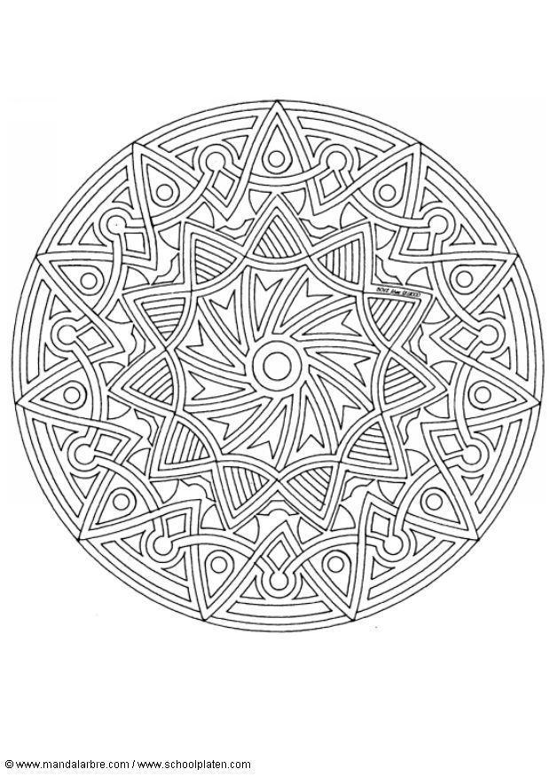 mandala-1702f Målarbild mandala-1702f