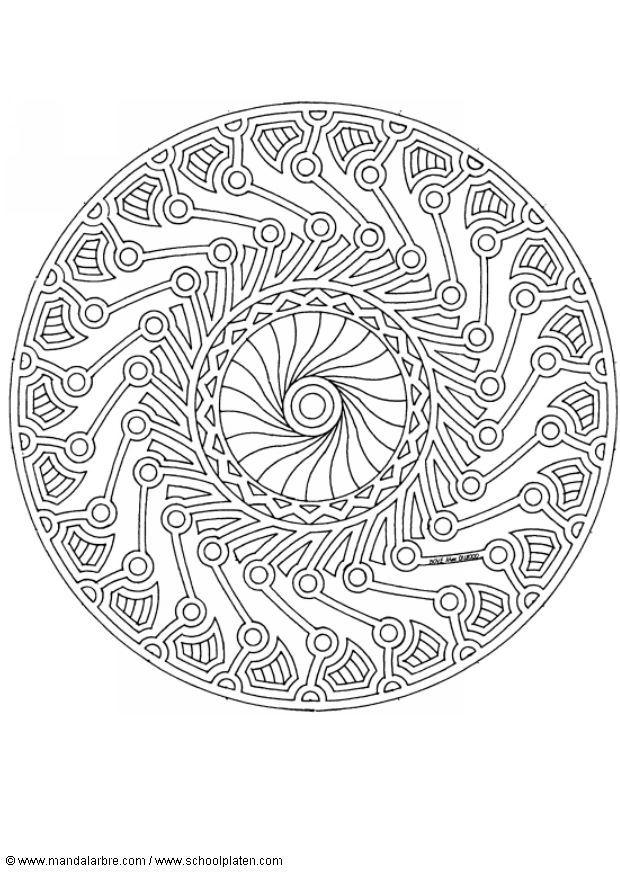 mandala-1702g Målarbild mandala-1702g