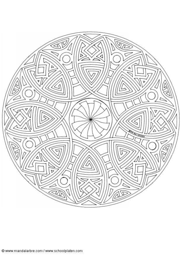mandala-1702h Målarbild mandala-1702h