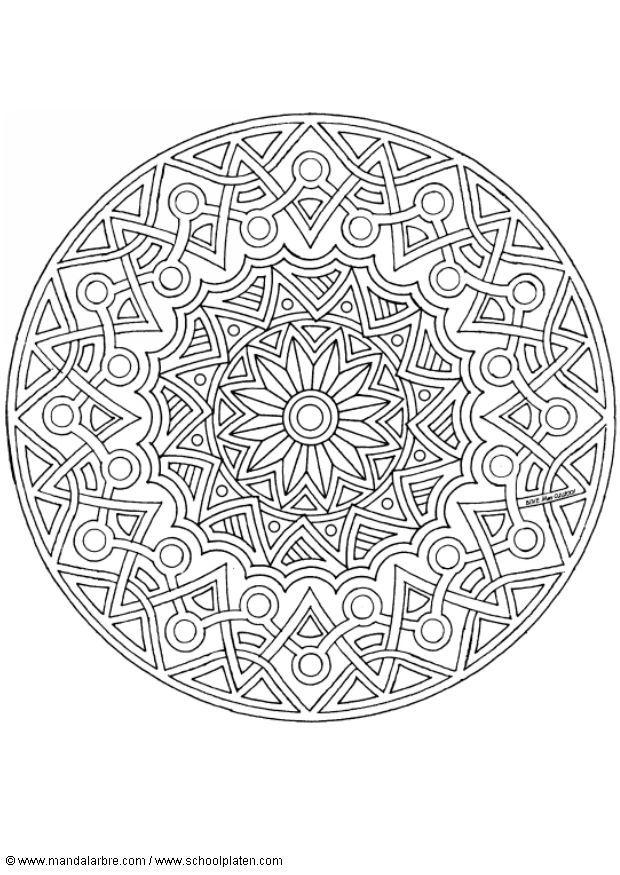 mandala-1702j Målarbild mandala-1702j