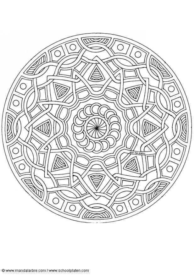 mandala-1702k Målarbild mandala-1702k