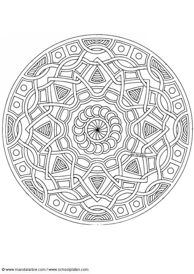 mandala-1702l Målarbild mandala-1702l