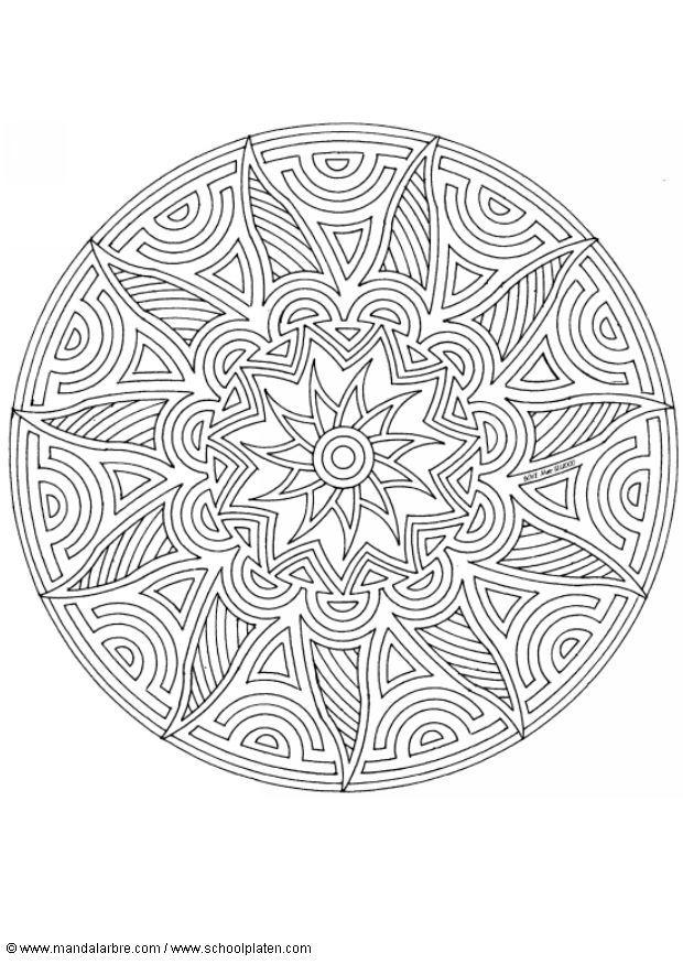 mandala-1702q Målarbild mandala-1702q