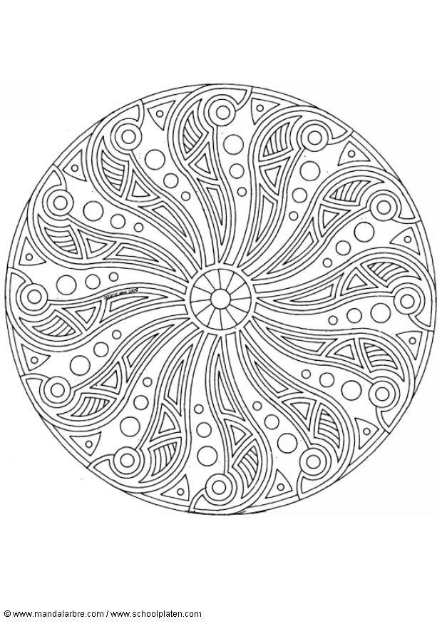 mandala-1702r Målarbild mandala-1702r