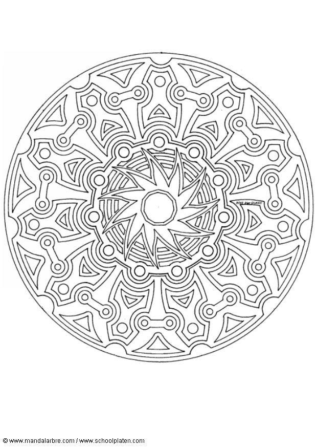 mandala-1702t Målarbild mandala-1702t