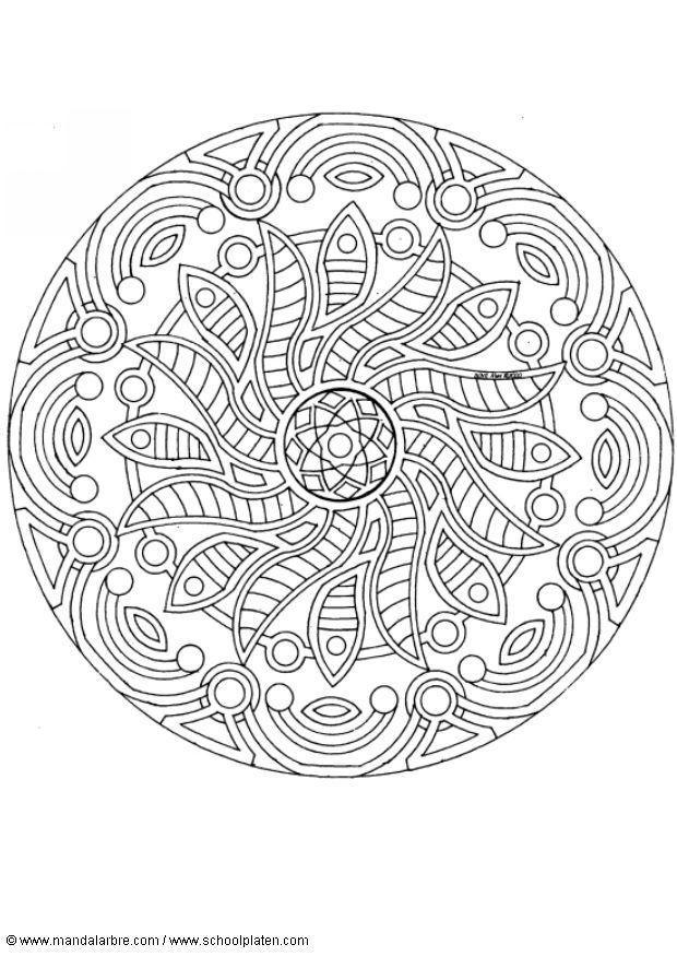 mandala-1702v Målarbild mandala-1702v