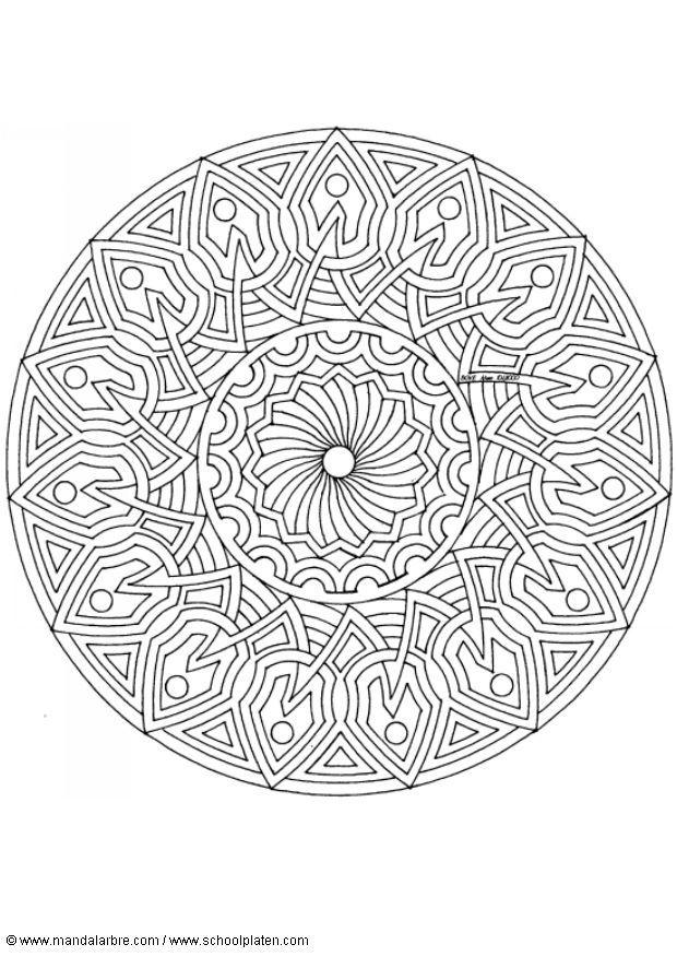mandala-1702y Målarbild mandala-1702y