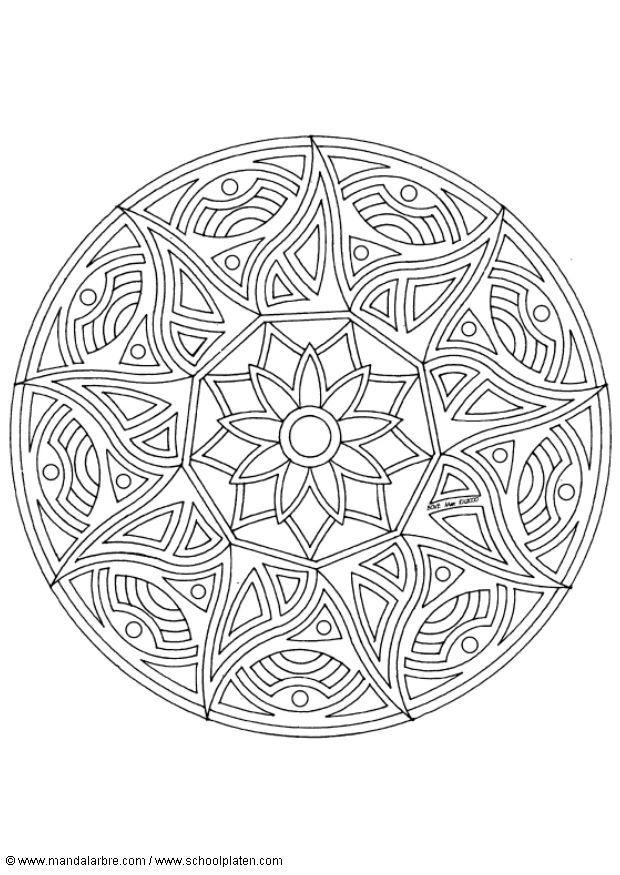 mandala-1702z Målarbild mandala-1702z