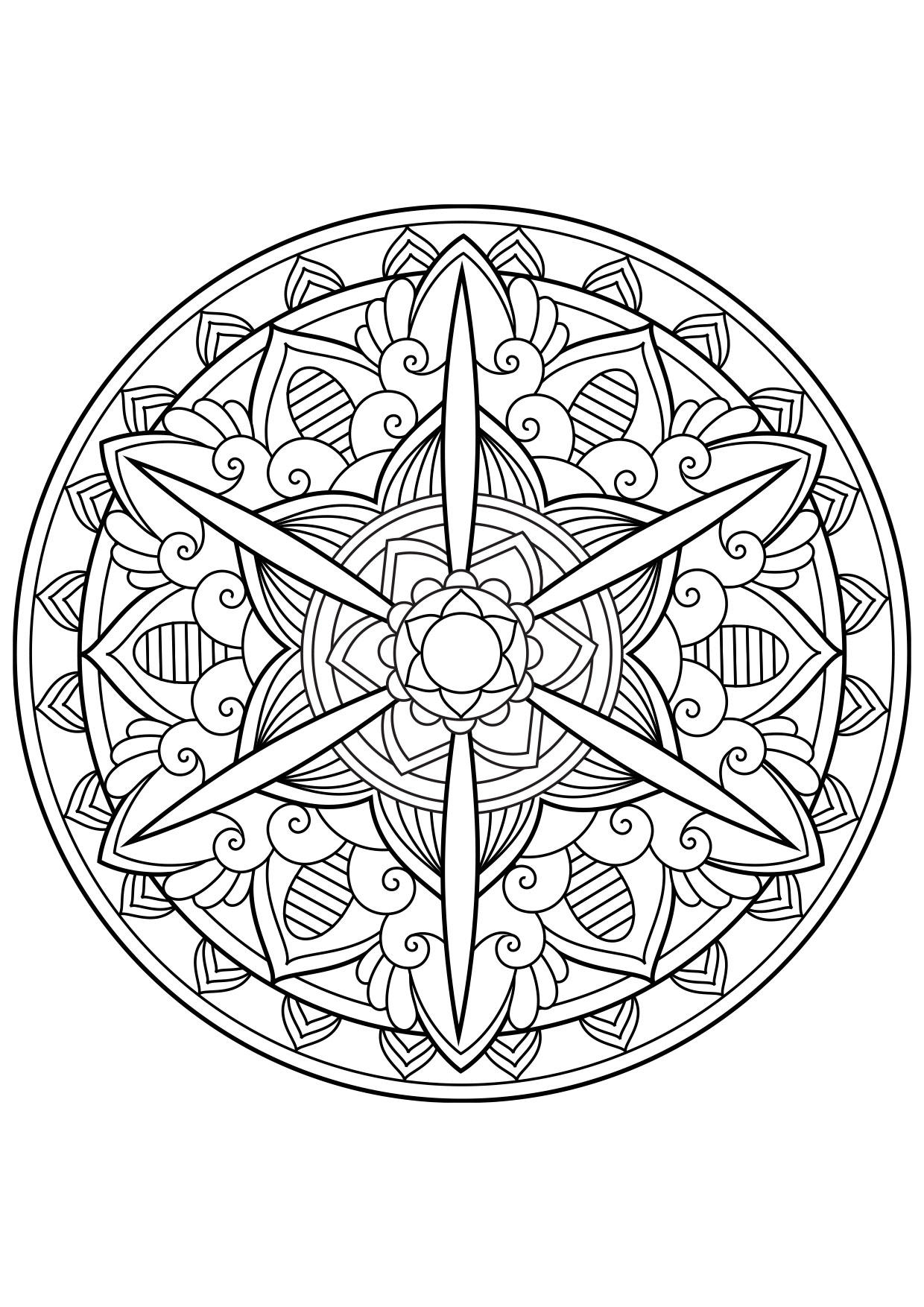 Målarbild mandala