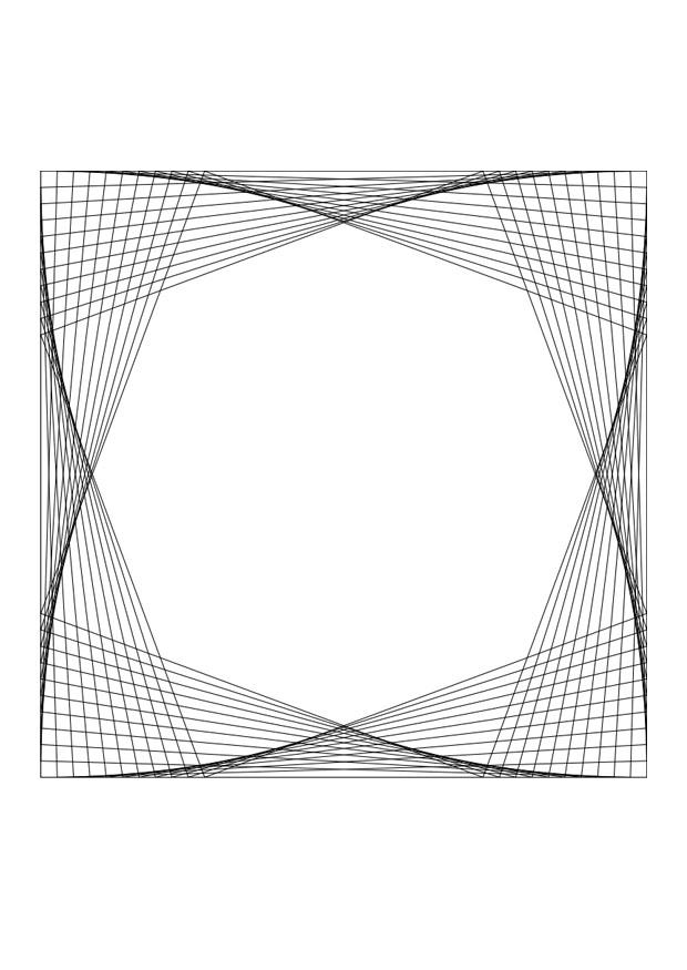 mandala - blomma Målarbild mandala - blomma