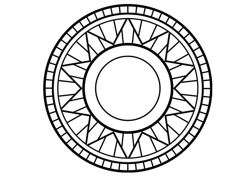mandala1 Målarbild mandala1