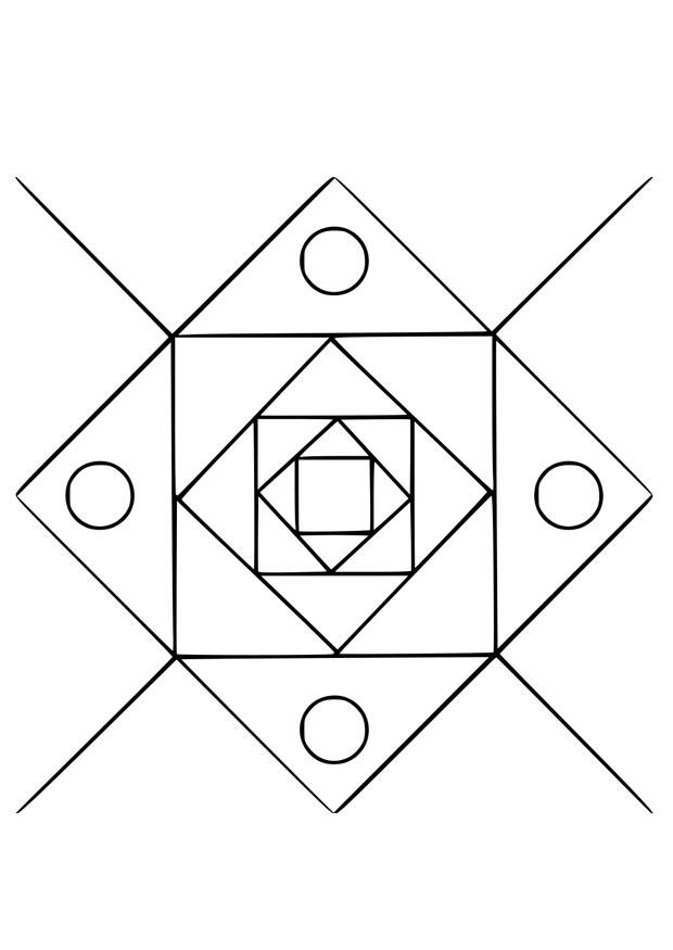 mandala12 Målarbild mandala12