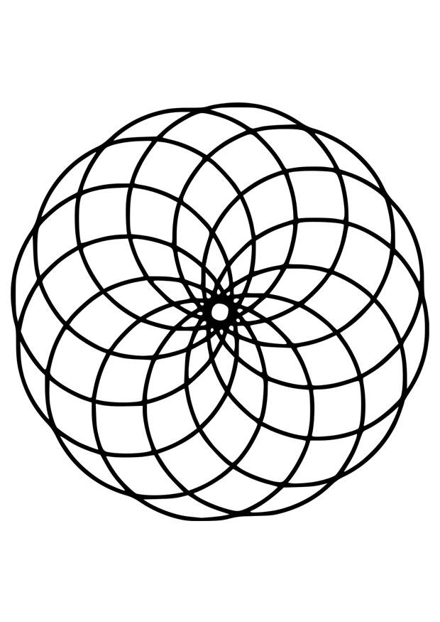 mandala14 Målarbild mandala14