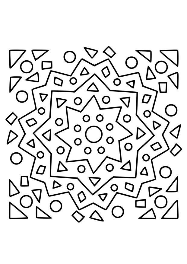 mandala20 Målarbild mandala20