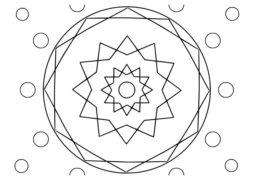 mandala22 Målarbild mandala22