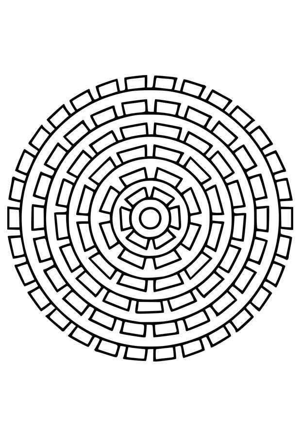 mandala25 Målarbild mandala25