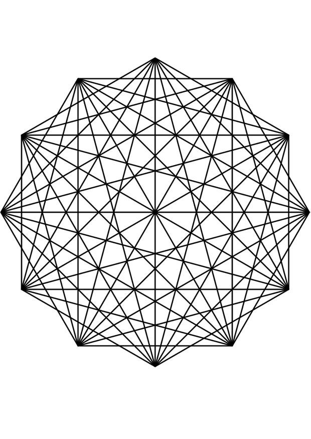 mandala27 Målarbild mandala27