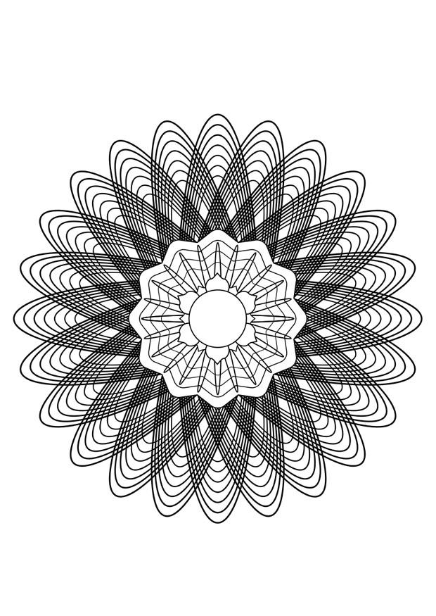 mandala28 Målarbild mandala28