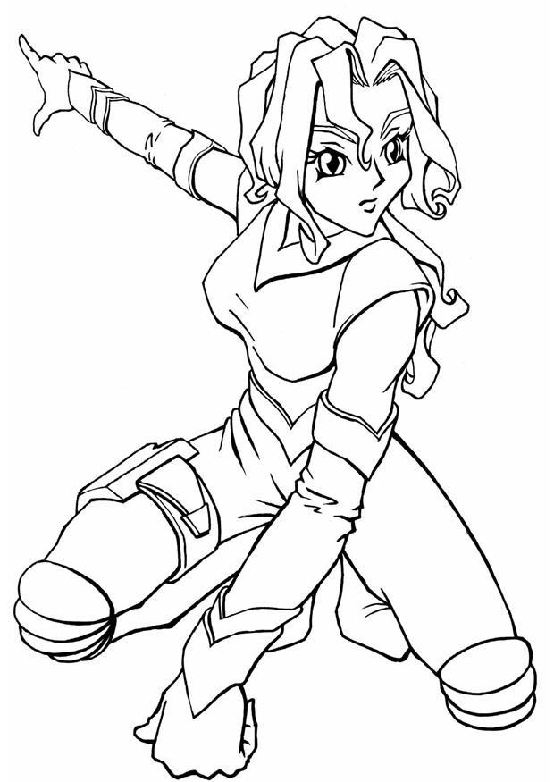 manga - rymdflicka Målarbild manga - rymdflicka