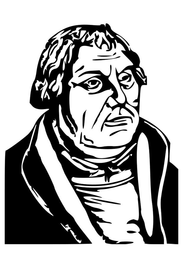 Målarbild martin luther