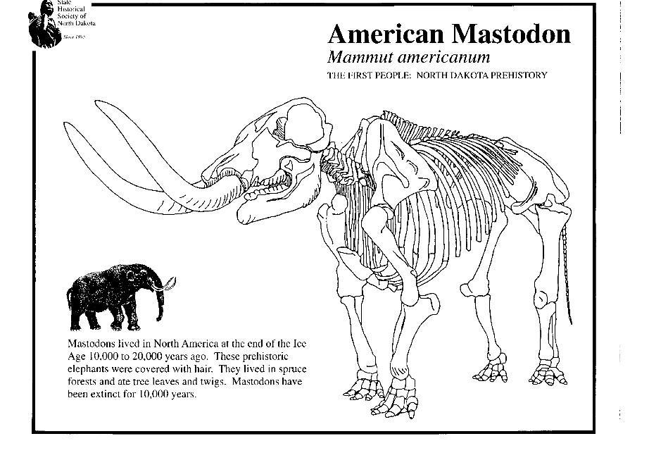 Målarbild mastodont