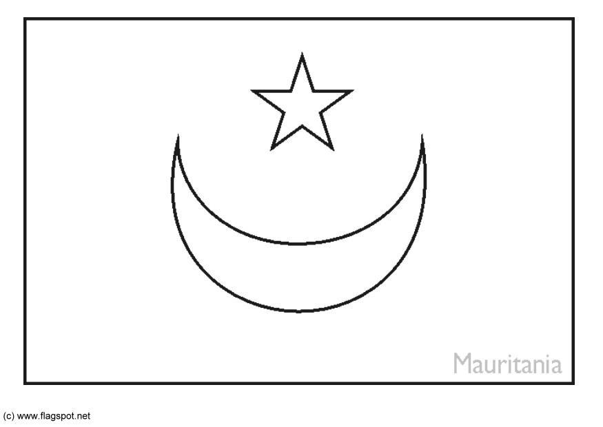 mauritanien Målarbild mauritanien