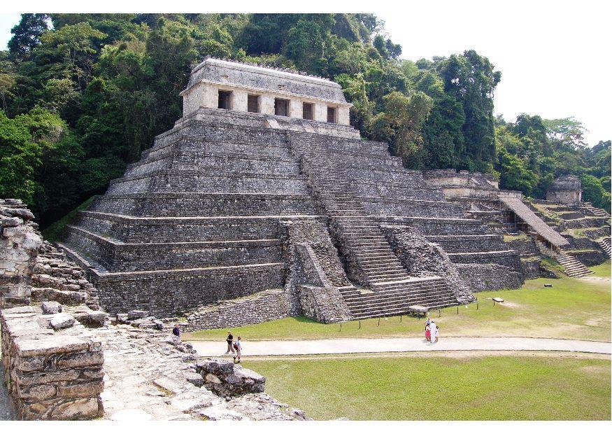 mayatemplet palenque Foto mayatemplet palenque