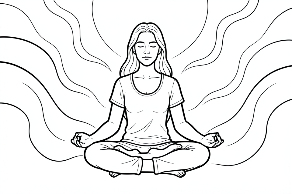 meditation Målarbild meditation