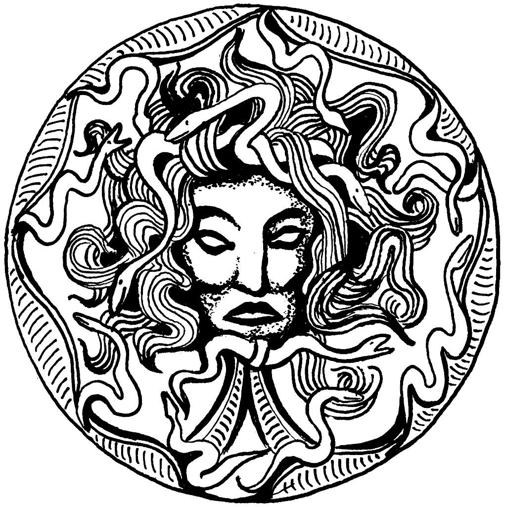 medusa Målarbild medusa