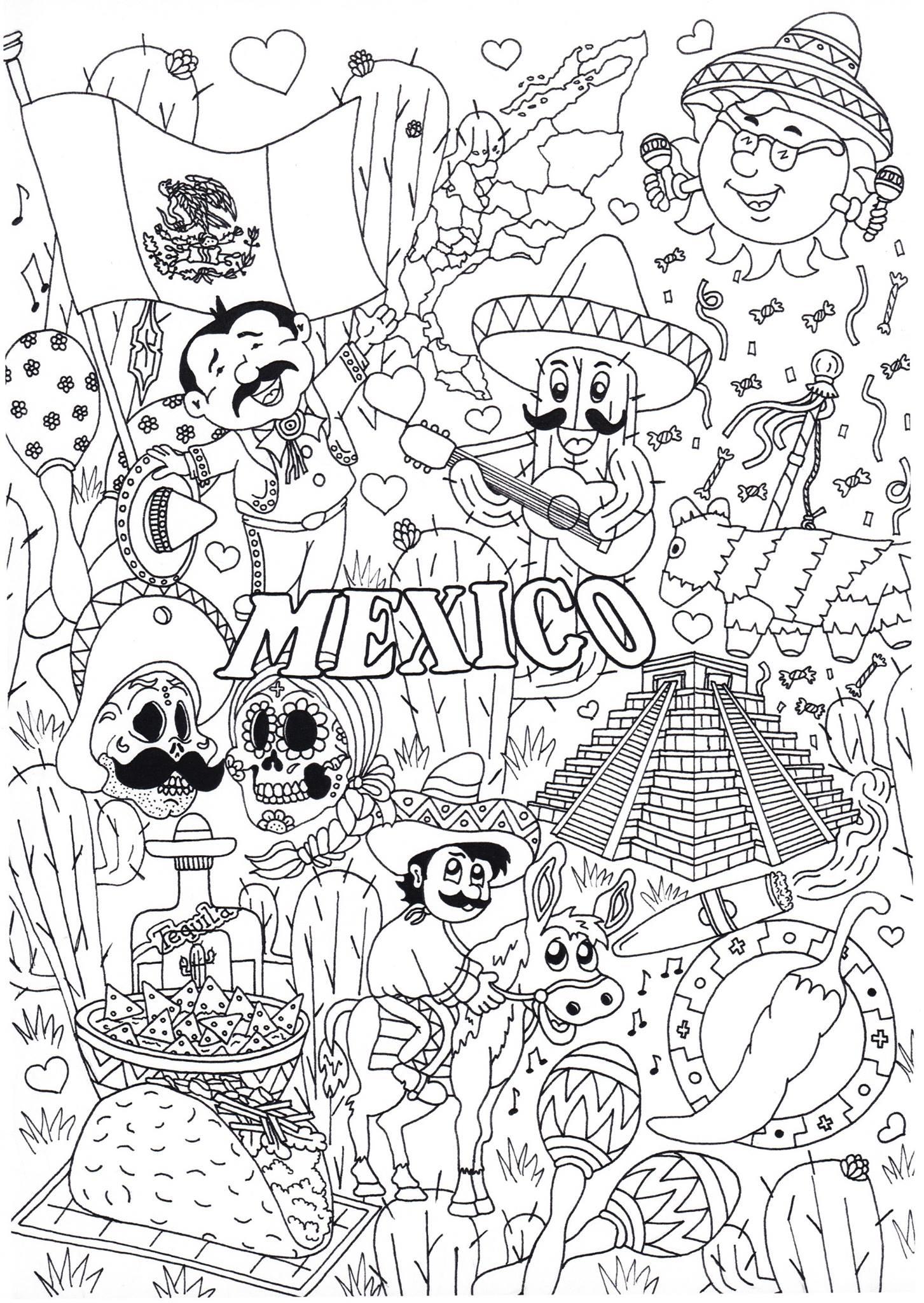 mexiko Målarbild mexiko
