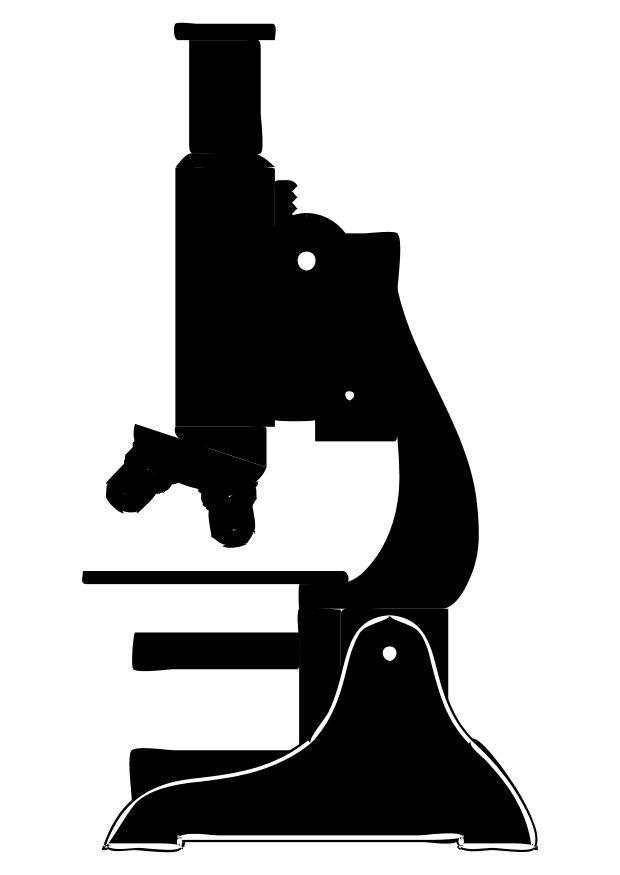 mikroskop Målarbild mikroskop