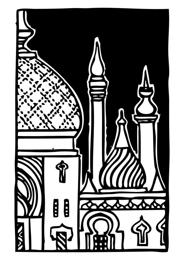 minaret Målarbild minaret