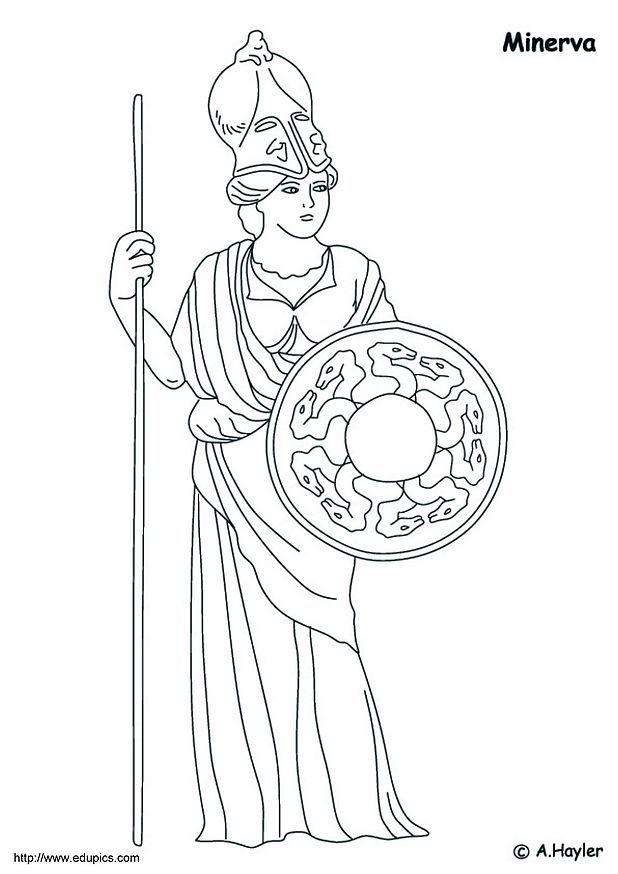 minerva Målarbild minerva