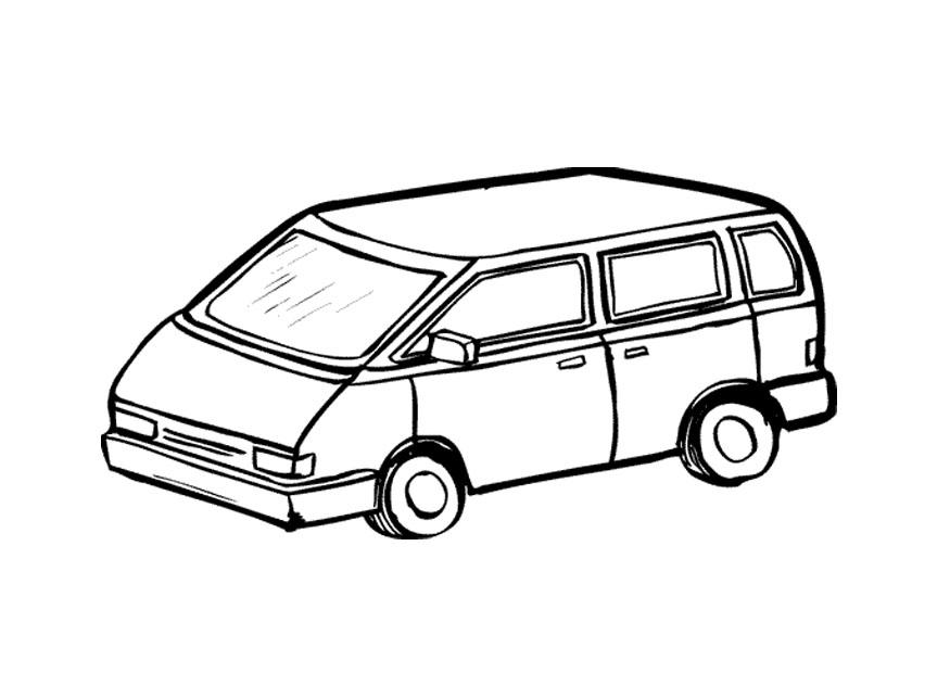 minibuss Målarbild minibuss