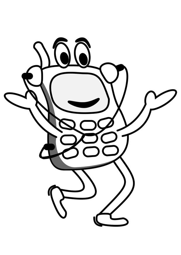 mobiltelefon Målarbild mobiltelefon