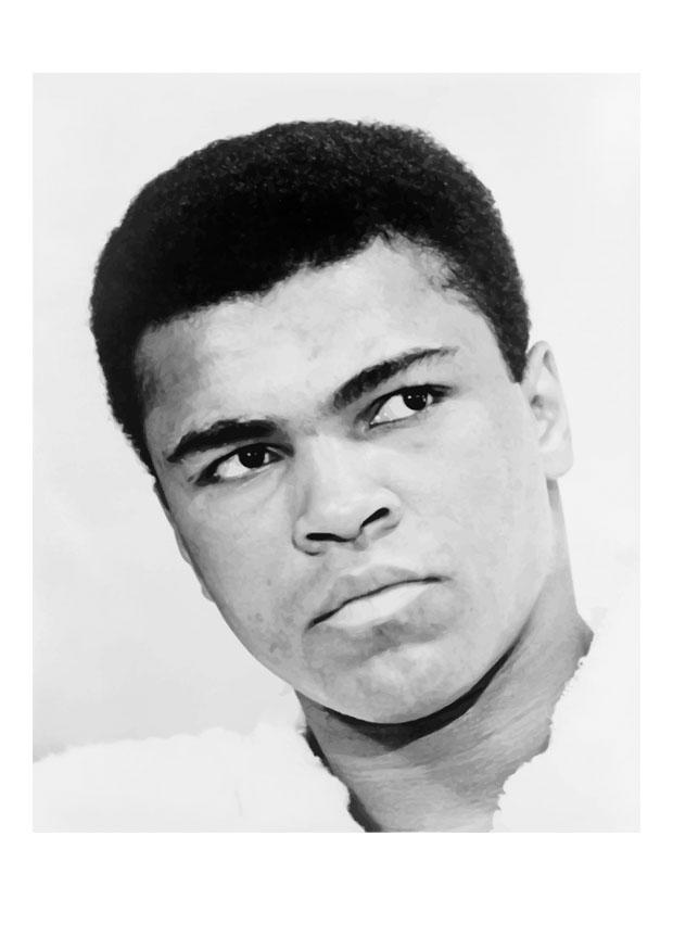 Målarbild mohammad ali