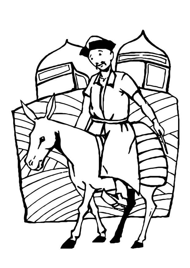 mongolisk ryttare Målarbild mongolisk ryttare