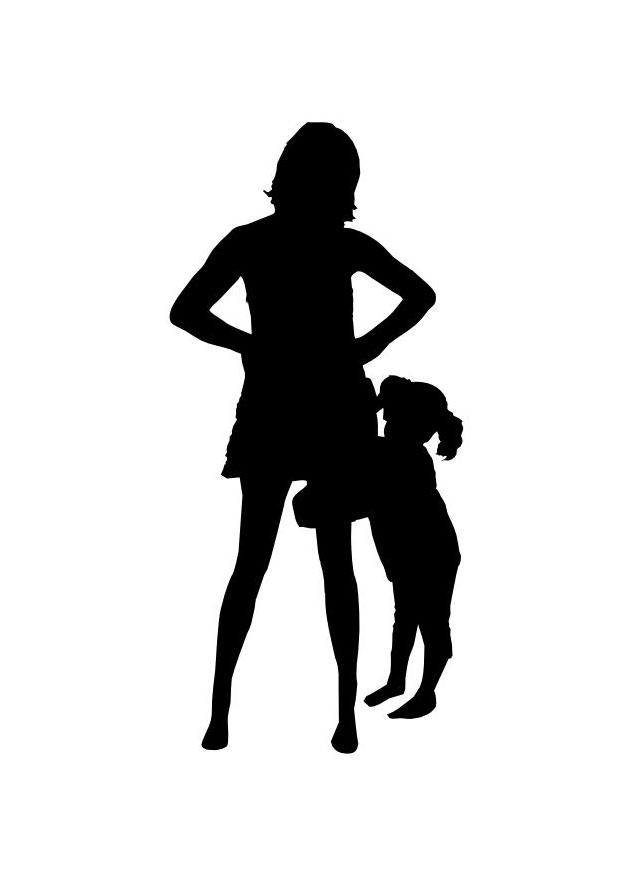 mor och dotter Målarbild mor och dotter