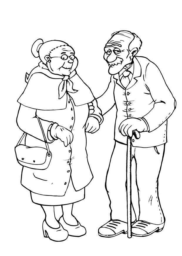 mormor och morfar - farmor och farfar Målarbild mormor och morfar - farmor och farfar