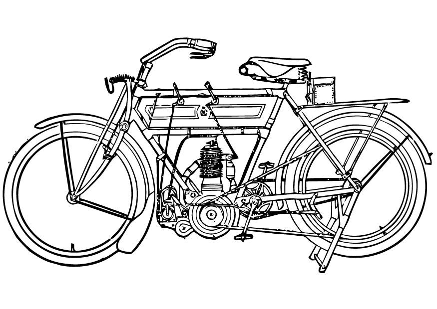 motorcykel Målarbild motorcykel