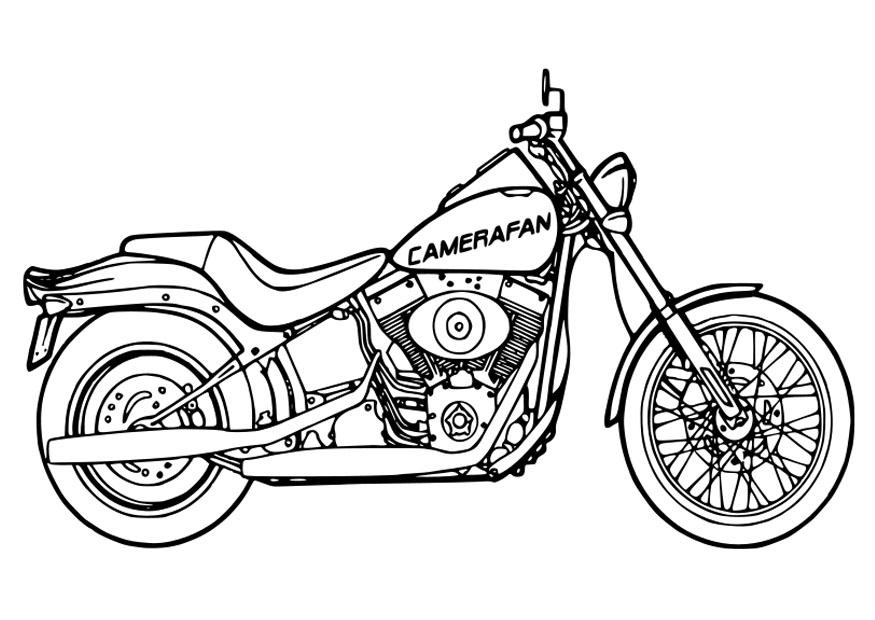 motorcykel Målarbild motorcykel