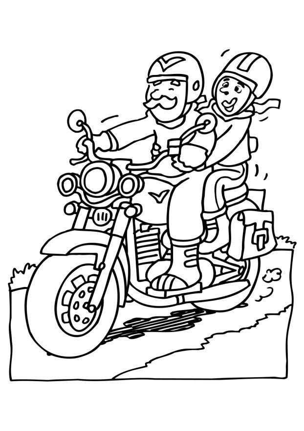 motorcykel Målarbild motorcykel