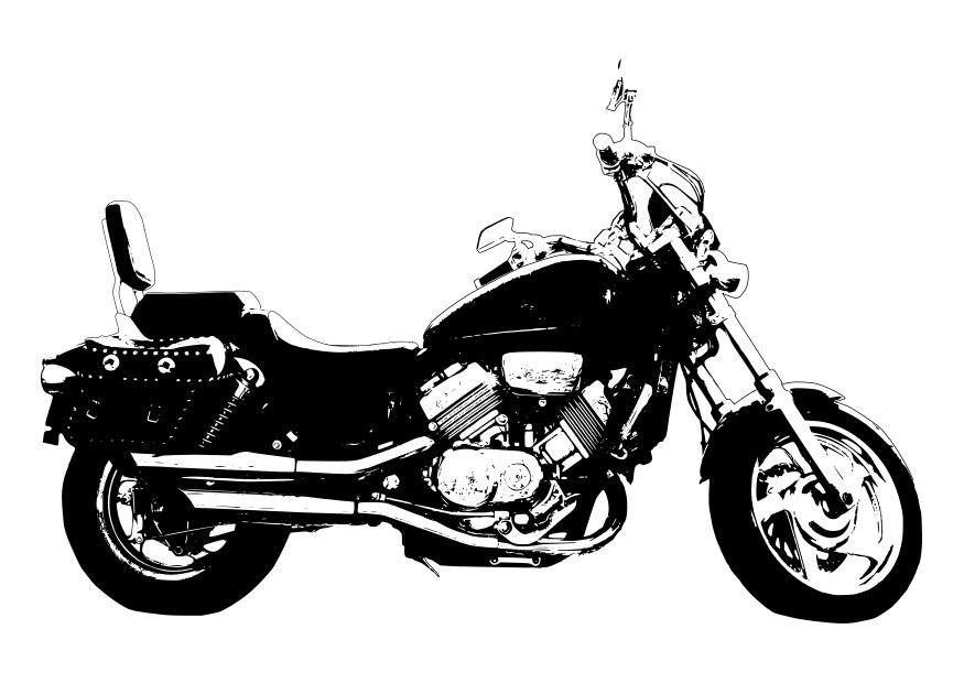 motorcykel - honda magna Målarbild motorcykel - honda magna