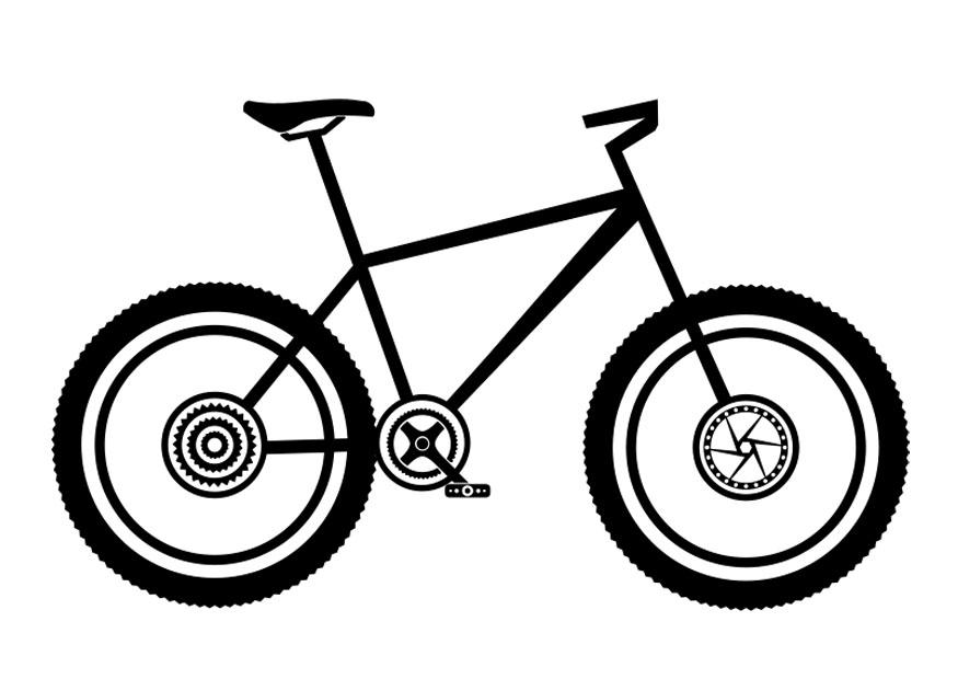 mountainbike Målarbild mountainbike