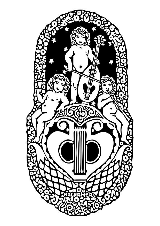 musik Målarbild musik