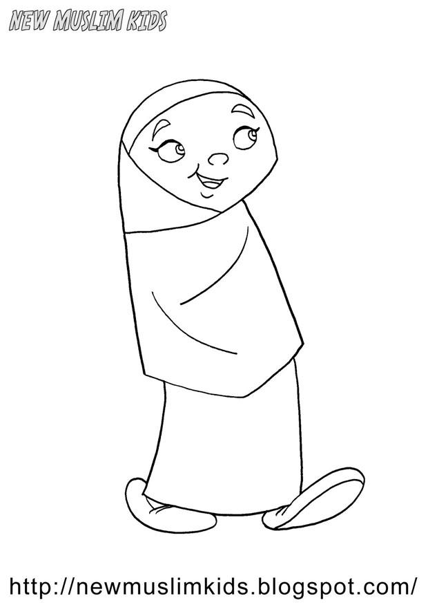 muslimsk flicka Målarbild muslimsk flicka