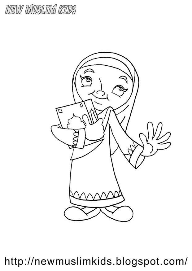 muslimsk flicka Målarbild muslimsk flicka
